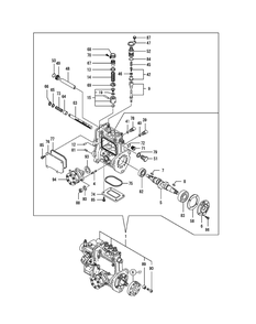 Yanmar Engine - Fuel Injection Pump Diagram and Parts List for 467 4X4-1H013H-1H294H-37BKD010 Cub Cadet Lawn Tractor Accessories